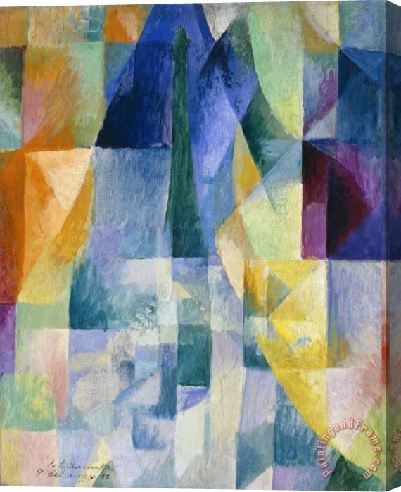 Robert Delaunay Simultaneous Windows (2nd Motif, 1st Part) (les Fenetres Simultanees [2e Motif, 1re Partie]) Stretched Canvas Painting / Canvas Art